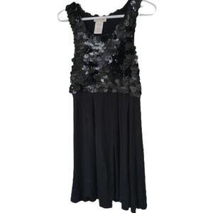 𝅺la Rok Cotton + cachemire party mini black dress